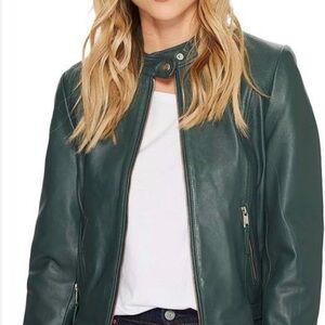 Mango emerald leather perfecto